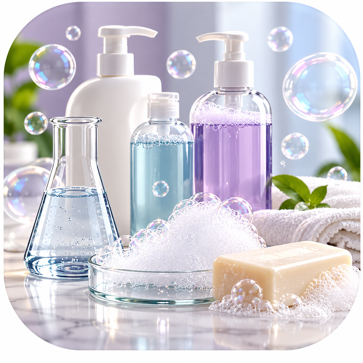 High performance surfactants for personal care and hygiene formulations.